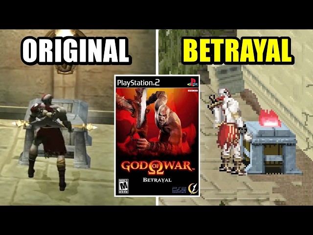 How does God of War Betrayal change on PS2?
