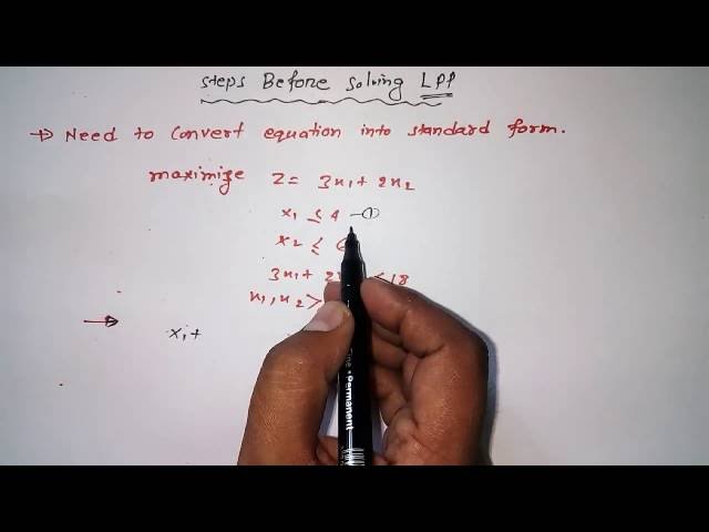 Simple Steps for Converting LLP Equation into Standard Form Tutorial- 11