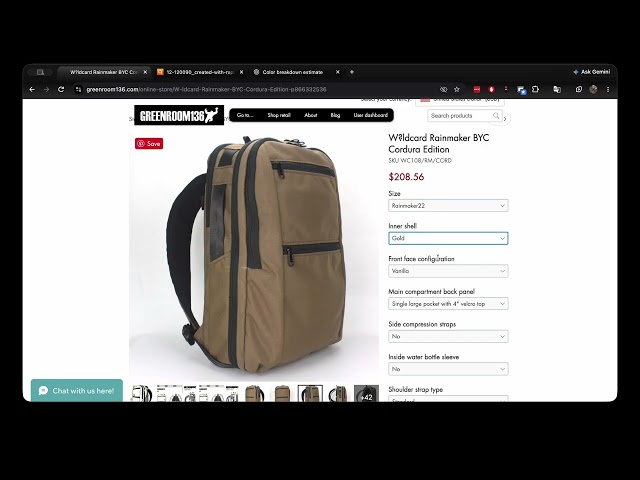 Building a BYC Rainmaker Backpack from Greenroom136