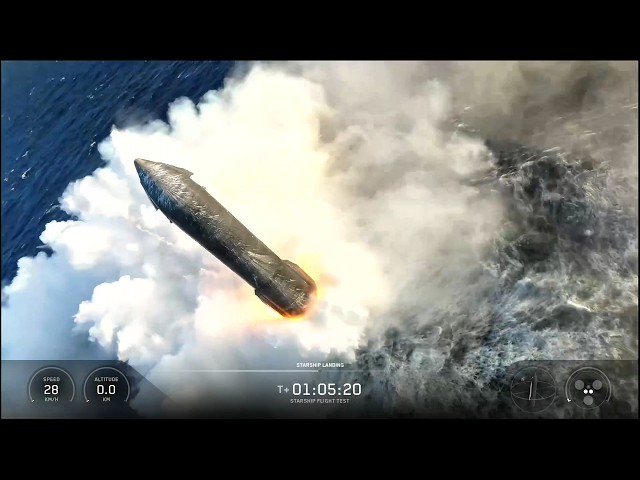 Starship reentry and landing, 24 July 2026