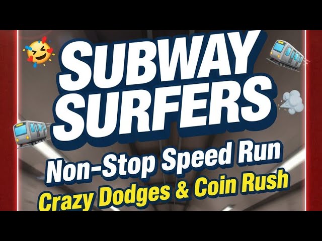 Subway Surfers Non-Stop Speed Run 🎉🚆💨 Crazy Dodges & Coin Rush | Jan 16, 2026