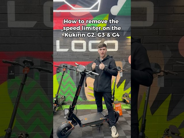 How to remove the speed limiter on the Kukirin G2, G3 and G4