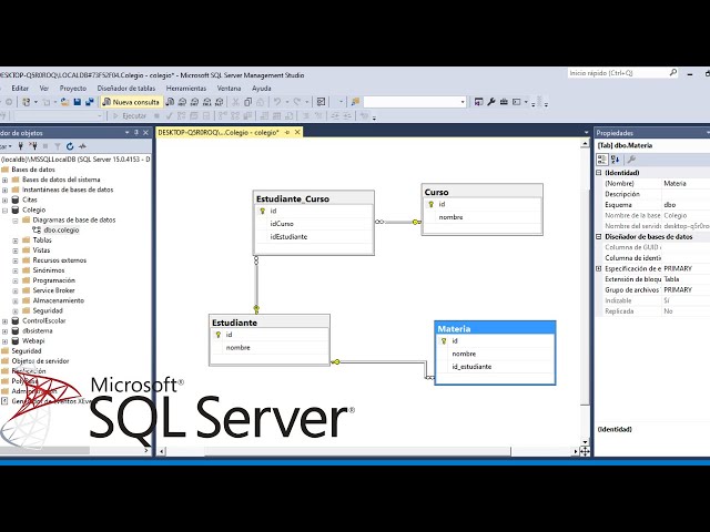 Como crear tablas y relaciones sin escribir código en sql server