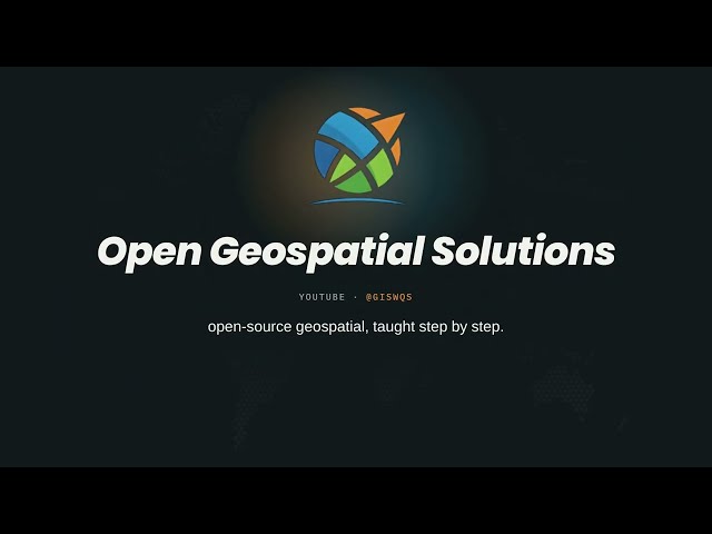 Open Geospatial Solutions Channel Intro Video