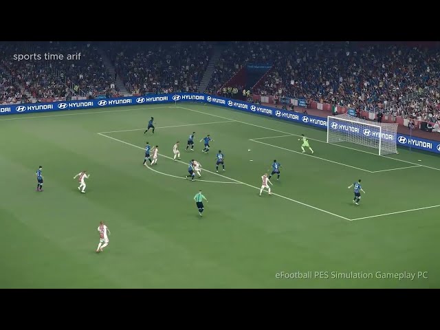 eFootball PES 2021 Gameplay : Ajax vs Atalanta | PES 21 video Gameplay simulation