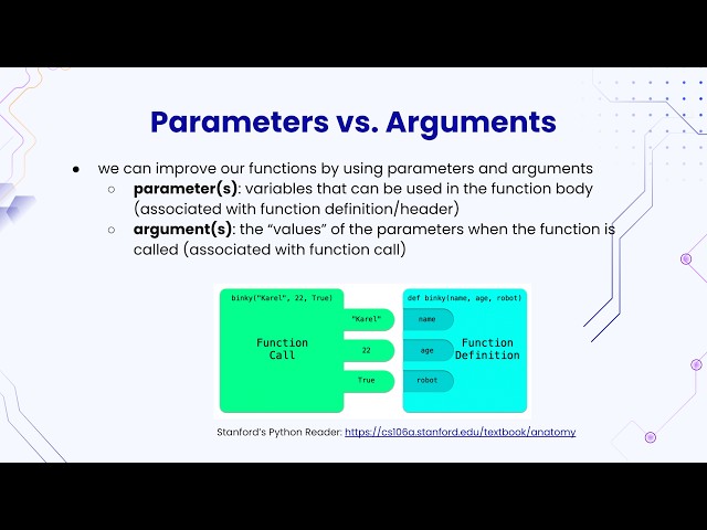 Python - Parameters vs. Arguments