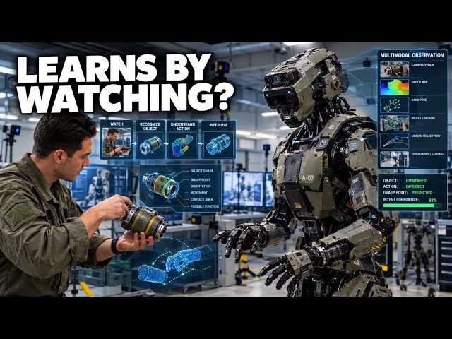 Can Future Military Robots Understand Objects Just By Watching Humans?