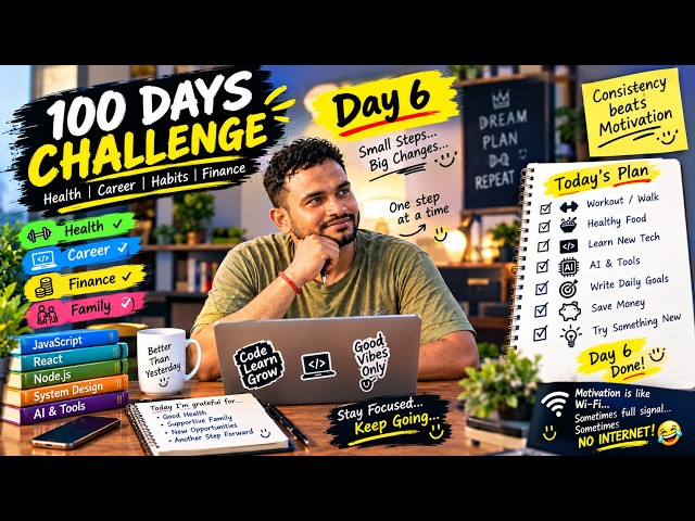 100 Days Challenge – Day 6 | Don’t Just Learn Technology, Learn to Solve Problems 💻🧠