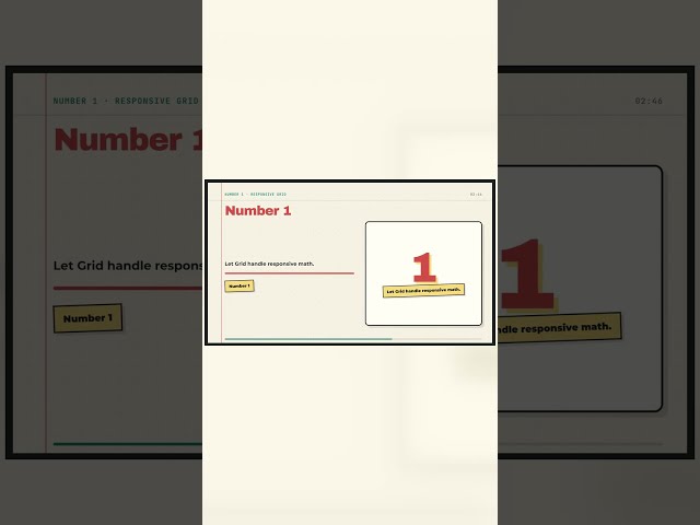 How to build responsive grids in seconds #css #webdesign #coding