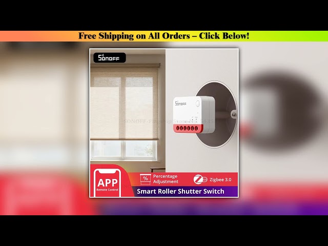 SONOFF MINI-ZBRBS Zigbee Smart Roller Shutter Switch Zigbee Local Scene Signal Booster Transform