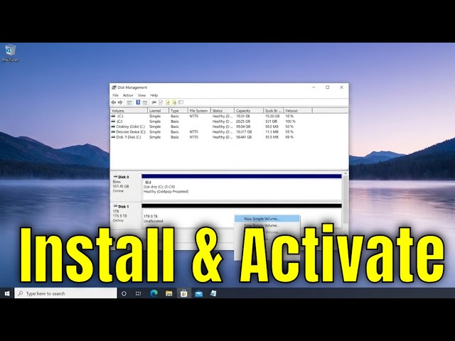 How to Install and Activate a Second Drive on a Windows 10 PC