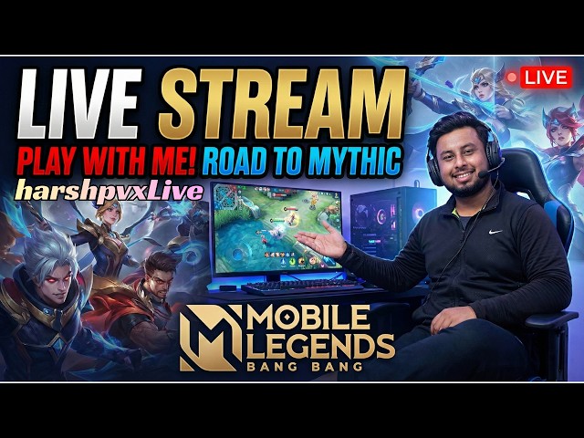 solo rank queue | rank push mythical immortal | harshpvxLive