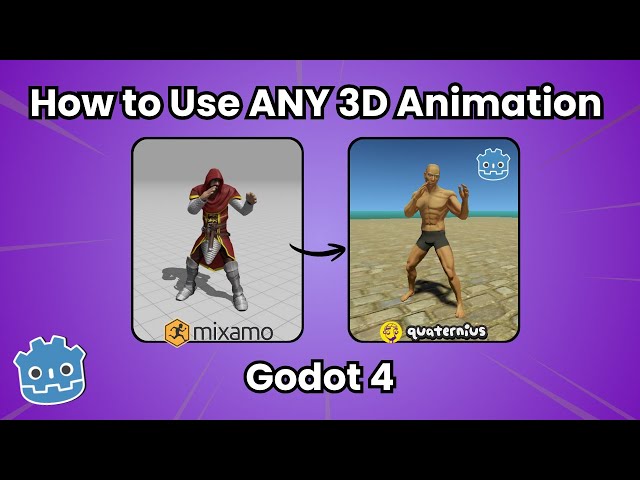 How to Use ANY 3D Animation in Godot 4