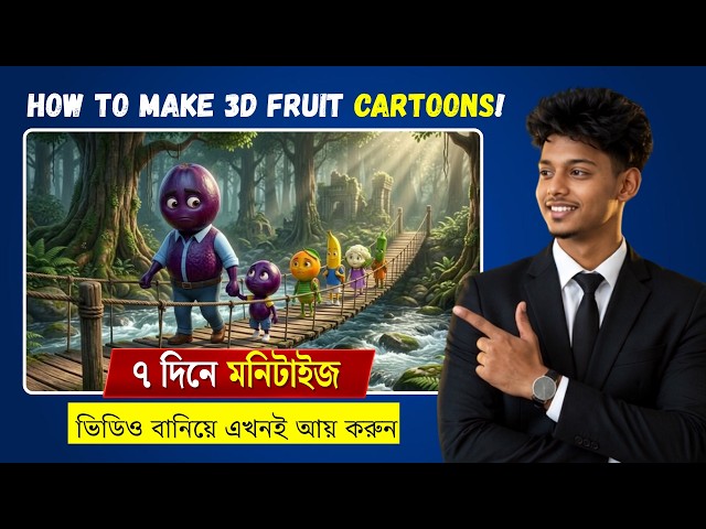 How to Create 3D Moral Stories for Kids with Free AI Tools | Step-by-Step Bangla