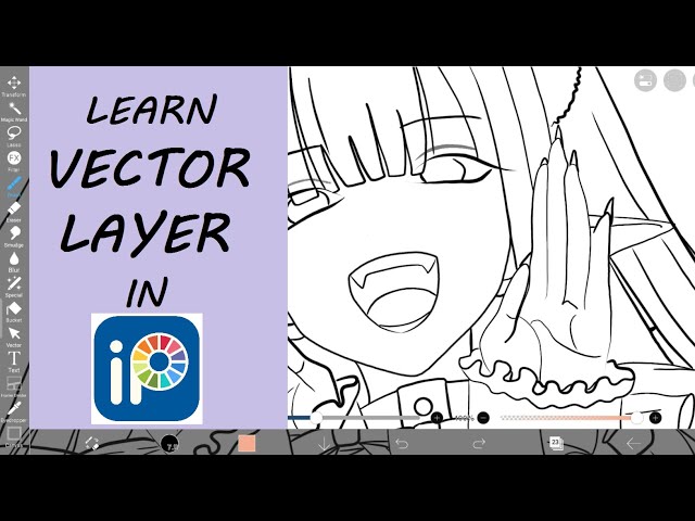 Tracing with VECTOR LAYER in Ibis Paint X #tutorial #digitalart #drawing #tracing #mydressupdarling