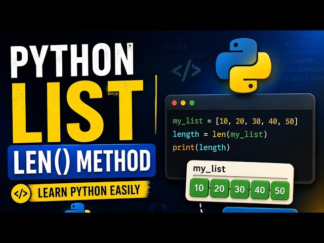 19. Python List Len() Method  | Learn Python Easily #python 