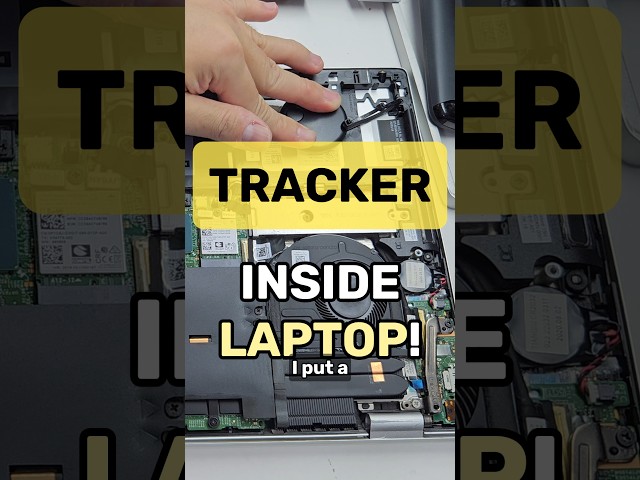I Put an iOS/Android Tracker Inside My Laptop - Here's How #airtag #shorts