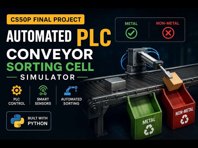 CS50P Final Project – Automated PLC Conveyor Sorting Cell Simulator | Python | CS50 EDX