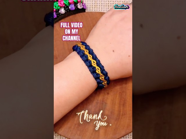 💫 DIY Paracord Bracelet Design #shorts #diy #paracordbracelet #howto #style #design #tutorial