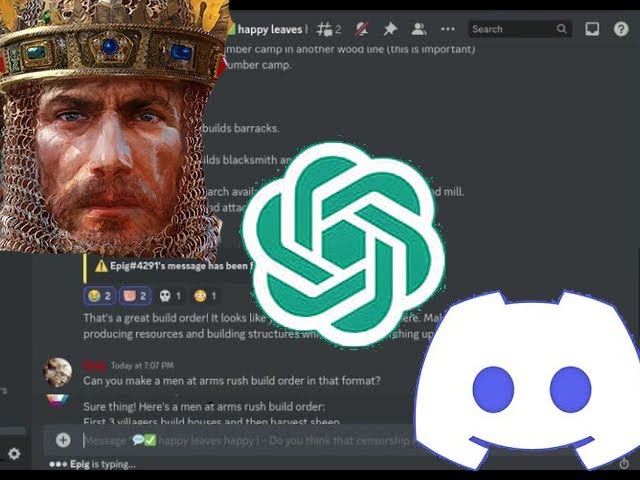 AOE 2 BOT via open AI data inside discord server