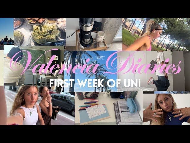 first week of uni in Valencia🧸🎧 as a psychology student🖇️