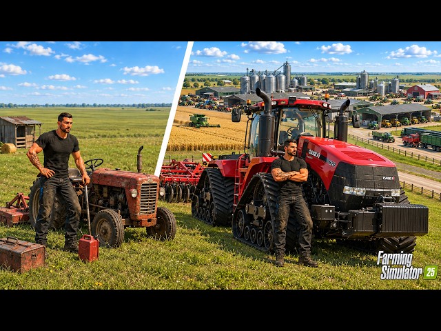 From $0 to a MEGA Farm on FLAT MAP - FULL MOVIE | Farming Simulator 25