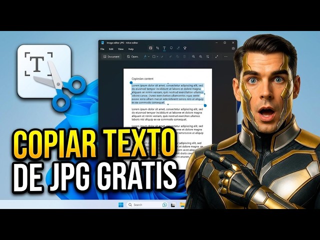 COPY TEXT from IMAGES | SNIPPING TOOL with OCR on Updated Windows 11 | Easy Word #2026 FREE