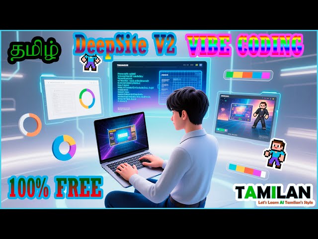 Create Websites & Games with Just Text – No Code Needed! | DeepSite V2 Demo #youtube #trending #ai