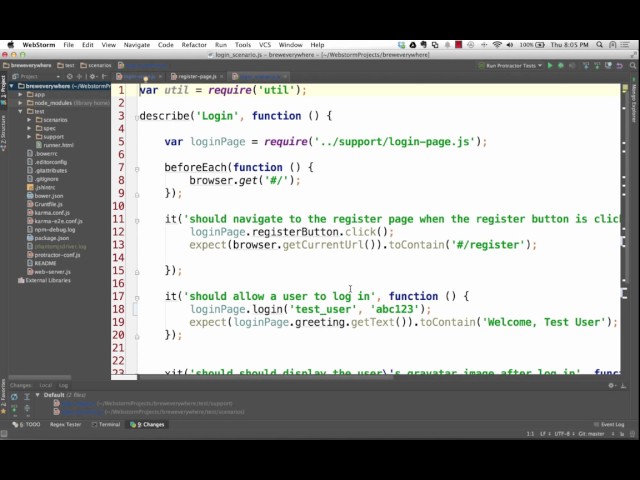 Create A Page Object in AngularJS Protractor