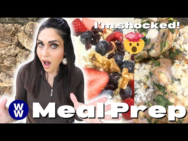 CLEAN EATING WW MEAL PREP - PROTEIN B-FAST BOWL - THE BEST TURKEY BURGERS & CHIA SEED COOKIES!