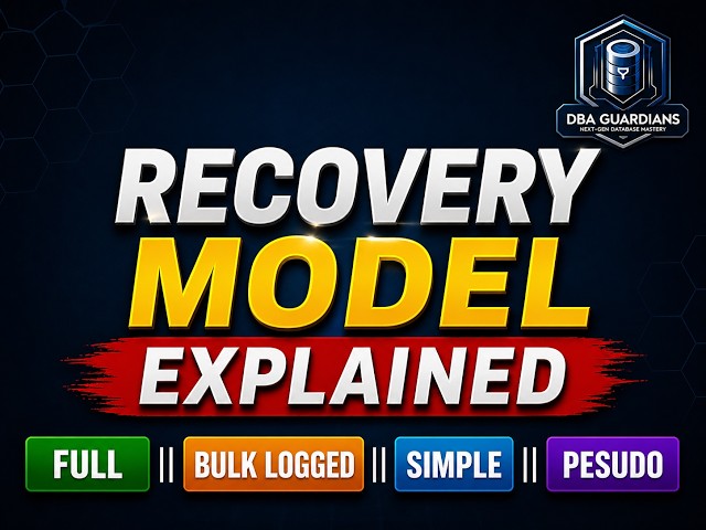 Recovery Models in SQL Server Explained || Full || Bulk Logged || Simple || Pseudo Recovery Model |