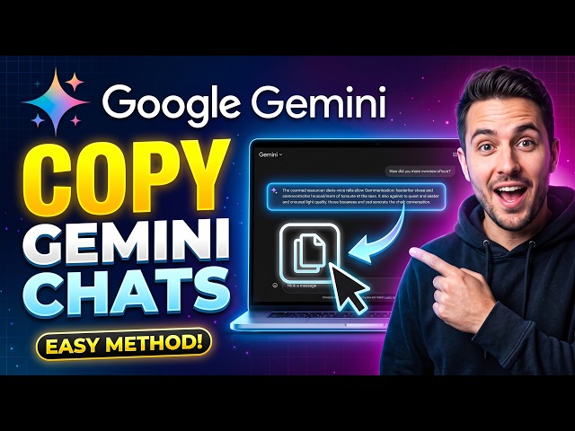 How To Copy Gemini Conversation | Copy Gemini Chat