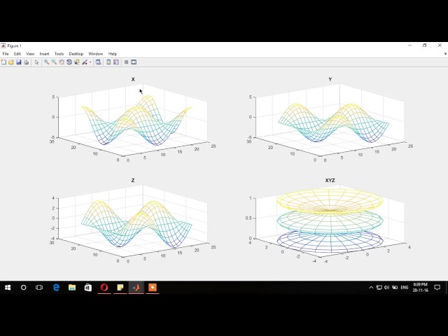 2D & 3D Subplots on MATLAB