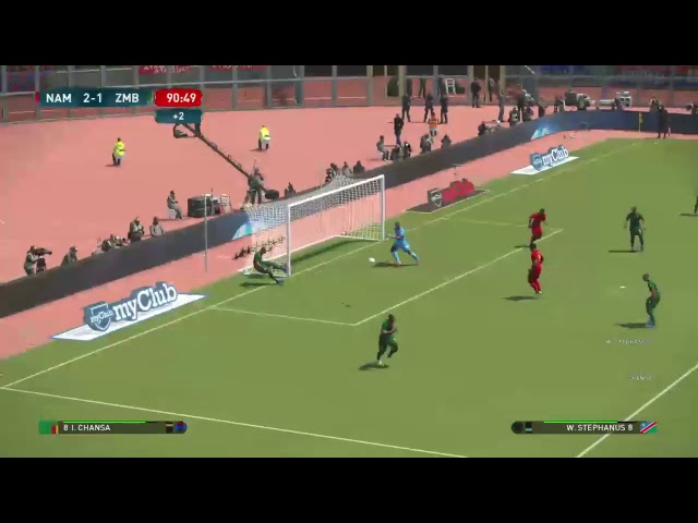 PS4 PES 2017 Gameplay Namibia vs Zambia [HD]