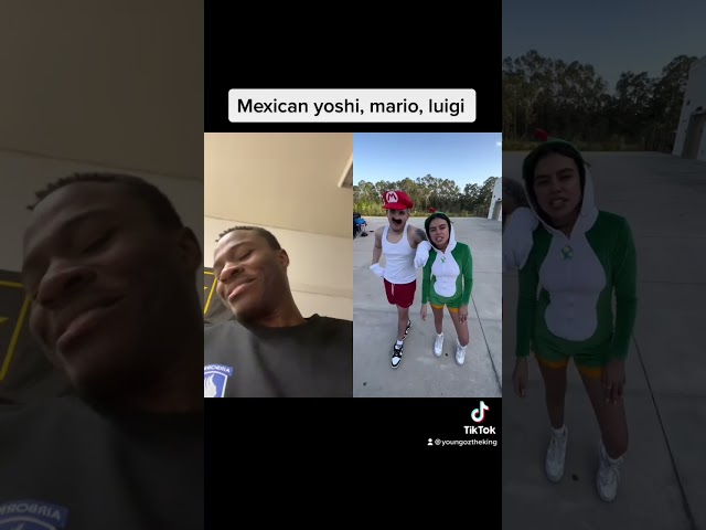Mexican version of yoshi, Mario and Luigi #mario #luigi #yoshi #mariokart #subscribe