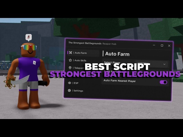 NEW The Strongest Battlegrounds Script Hack  Kill Aura + Auto Block  AUTOFARM  PASTEBIN 2026
