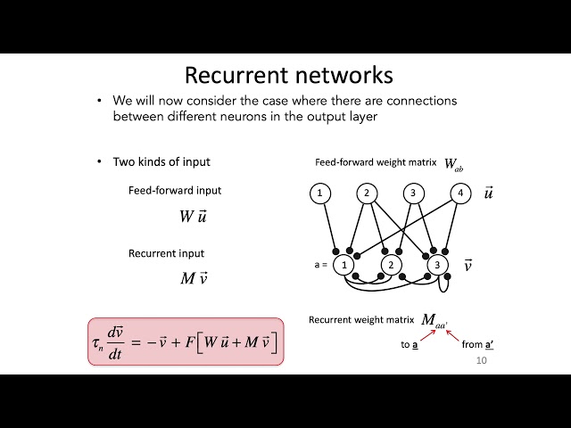 18: Recurrent Networks - Intro to Neural Computation