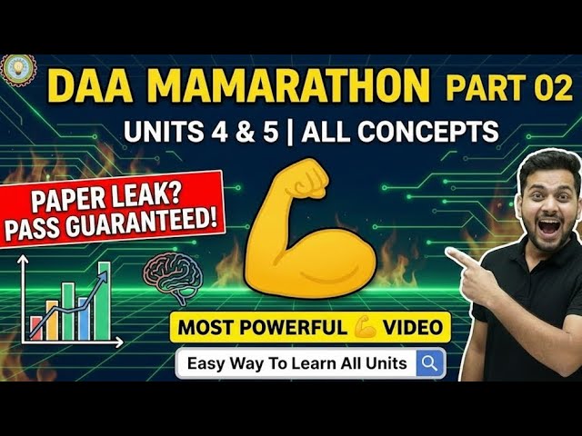 DAA Unit 4,5 Covered All Topic @AKTUDigitalEducationUP@viralhog@GateSmashers@gatewayclasses