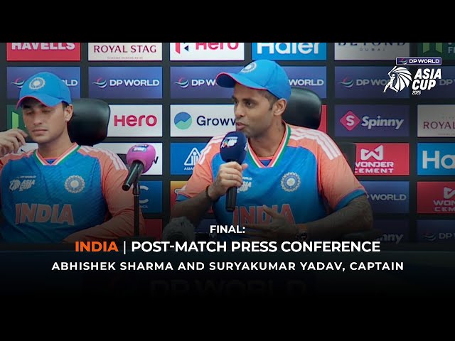 DP World Asia Cup 2025 Final Match:India Post-Match Press Conference