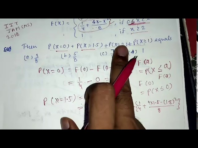 CDF Numericals | Distribution Function | IIT JAM ,GATE Statistics