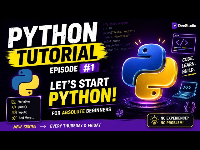 Learn Python in Tamil #1 | Variables, print() & input() for Beginners 🐍