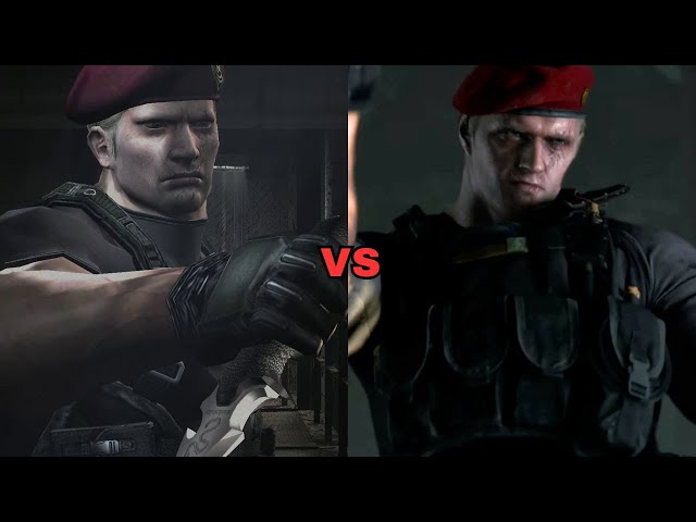 Krauser (Knife) Boss Fight: RE 4 Remake vs. Original