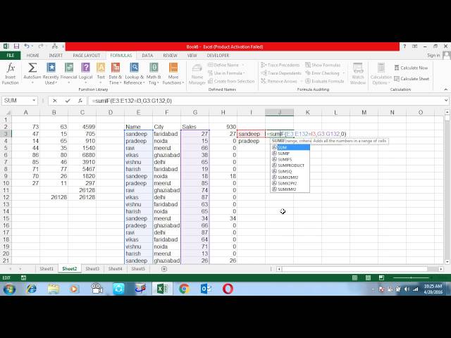 Array Formula Microsoft Excel Training Call 9718724322