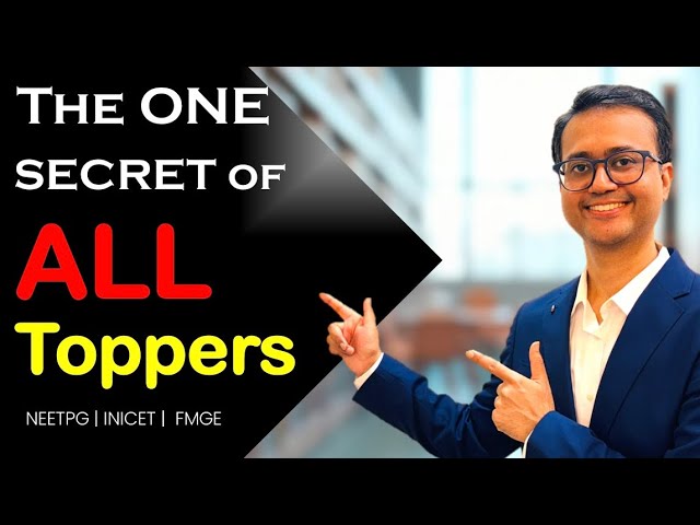 #1 Secret of Toppers | 1 Habit to get Top rank | NEETPG INICET FMGE
