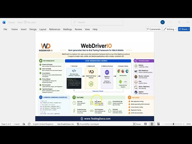 WebdriverIO Introduction