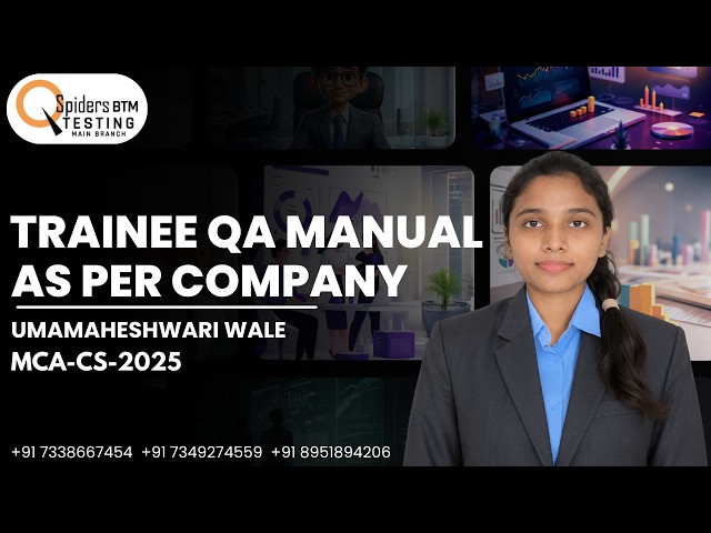 QSpiders BTM Student Cracks Top MNC Interview | Placement Success Story