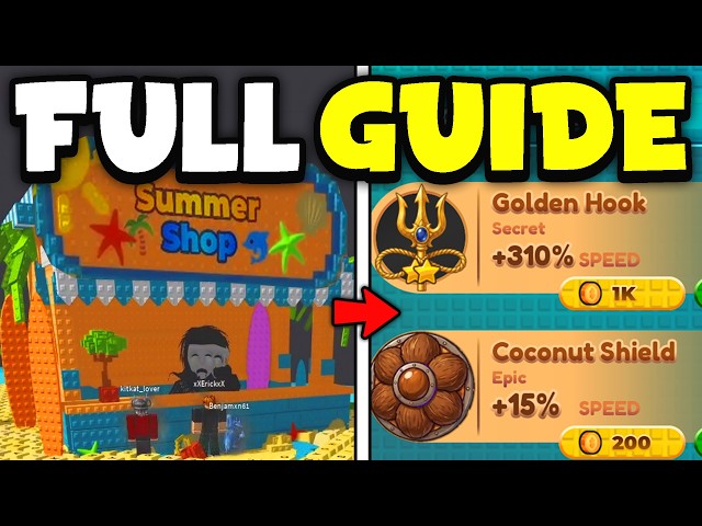 FULL GUIDE for SUMMER UPDATE in +1 Speed Keyboard Escape Roblox