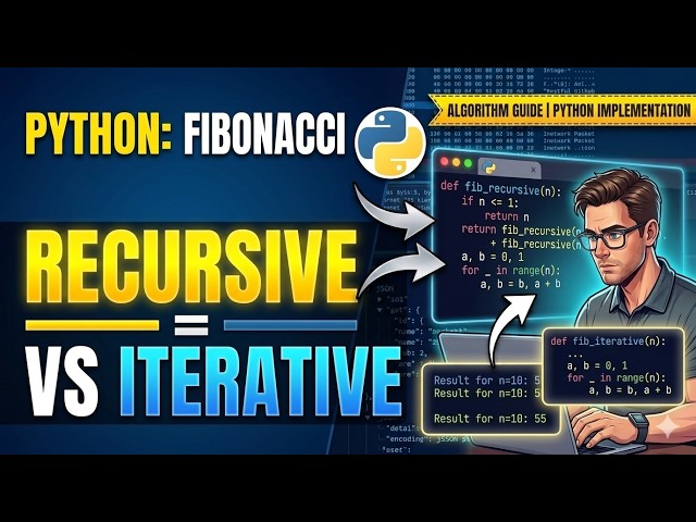 Recursive and Non recursive implementation of Fibonacci series through python