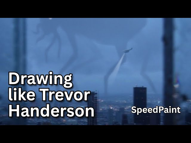 Drawing A GIANT CREATURE Into Real Life like Trevor Henderson | SpeedPaint