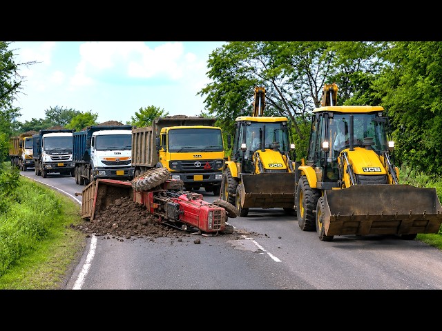 Jcb 3dx Backhoe Making Farm In Village | Jcb video | Tractor Video | Jcb Loading Tractor